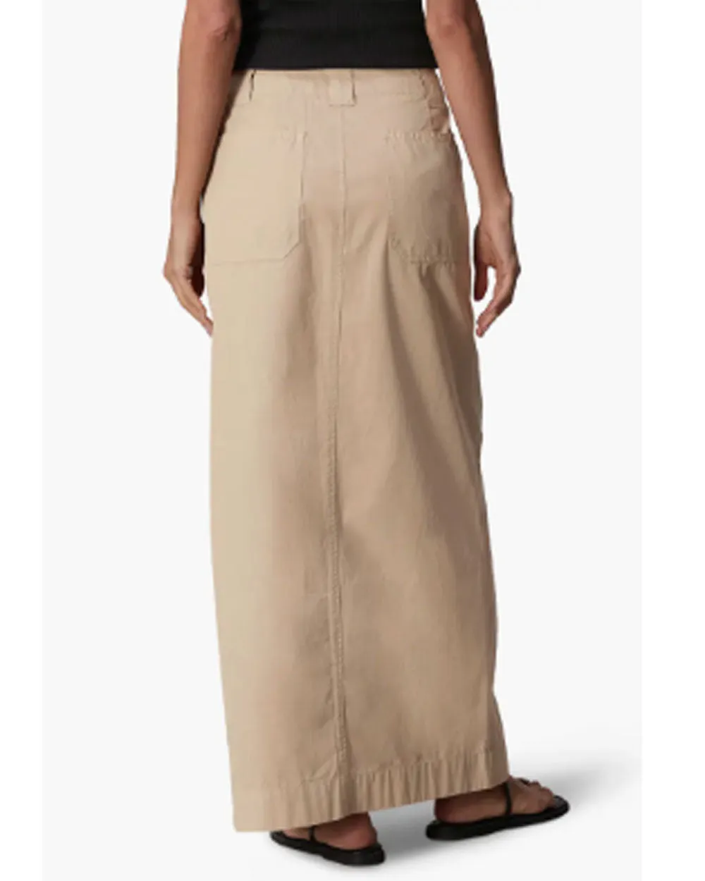 Khaki Leyton Midi Skirt