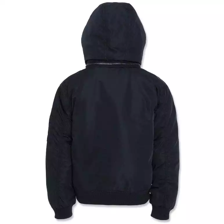 Kids Jordan Craig Squadron Hooded Bomber Jacket (Black) 91610K