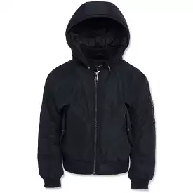 Kids Jordan Craig Squadron Hooded Bomber Jacket (Black) 91610K