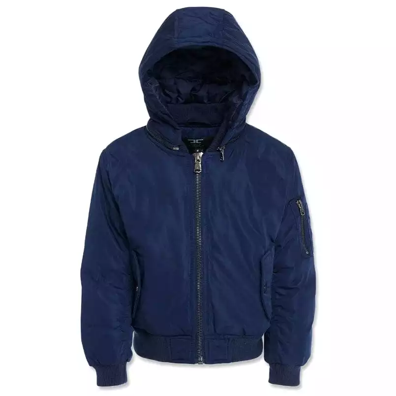 Kids Jordan Craig Squadron Hooded Bomber Jacket (Navy) 91610K