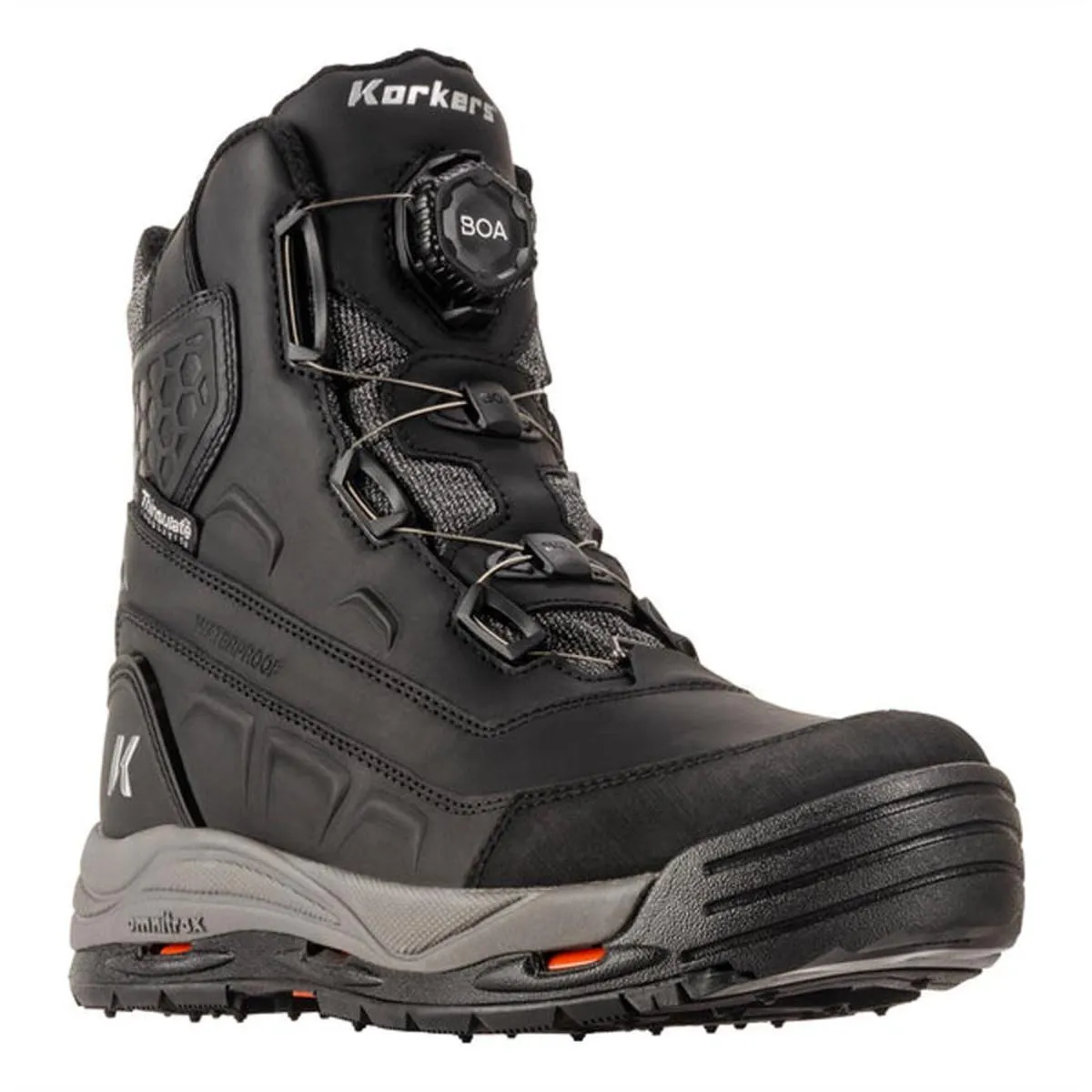 Korkers Men's Snowmageddon Boa Outdoor Boots with SnowTrac Sole