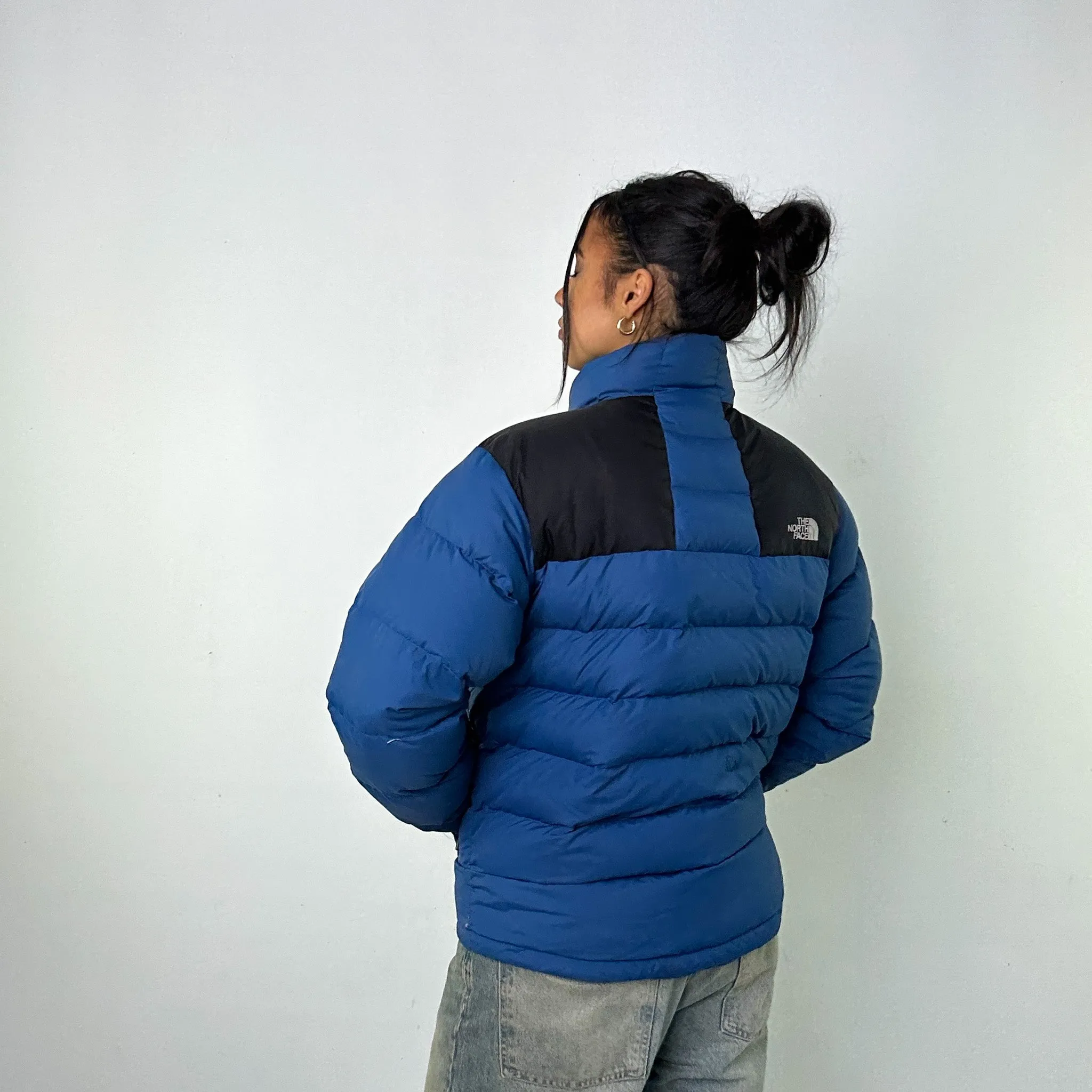 Light Blue 90s The North Face 700 Series Puffer Jacket Coat (M)