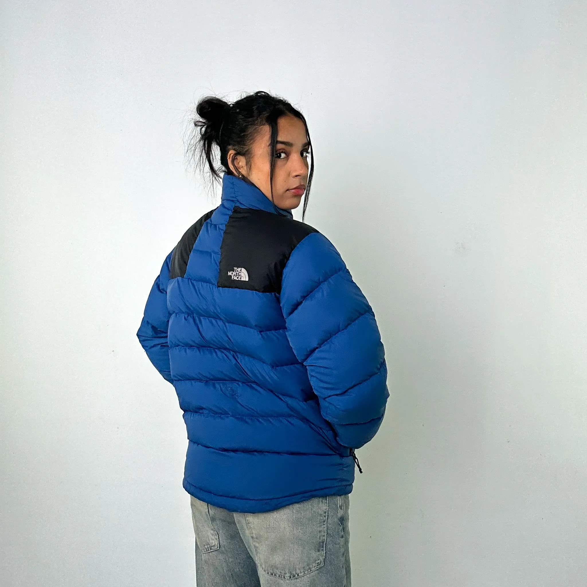 Light Blue 90s The North Face 700 Series Puffer Jacket Coat (M)