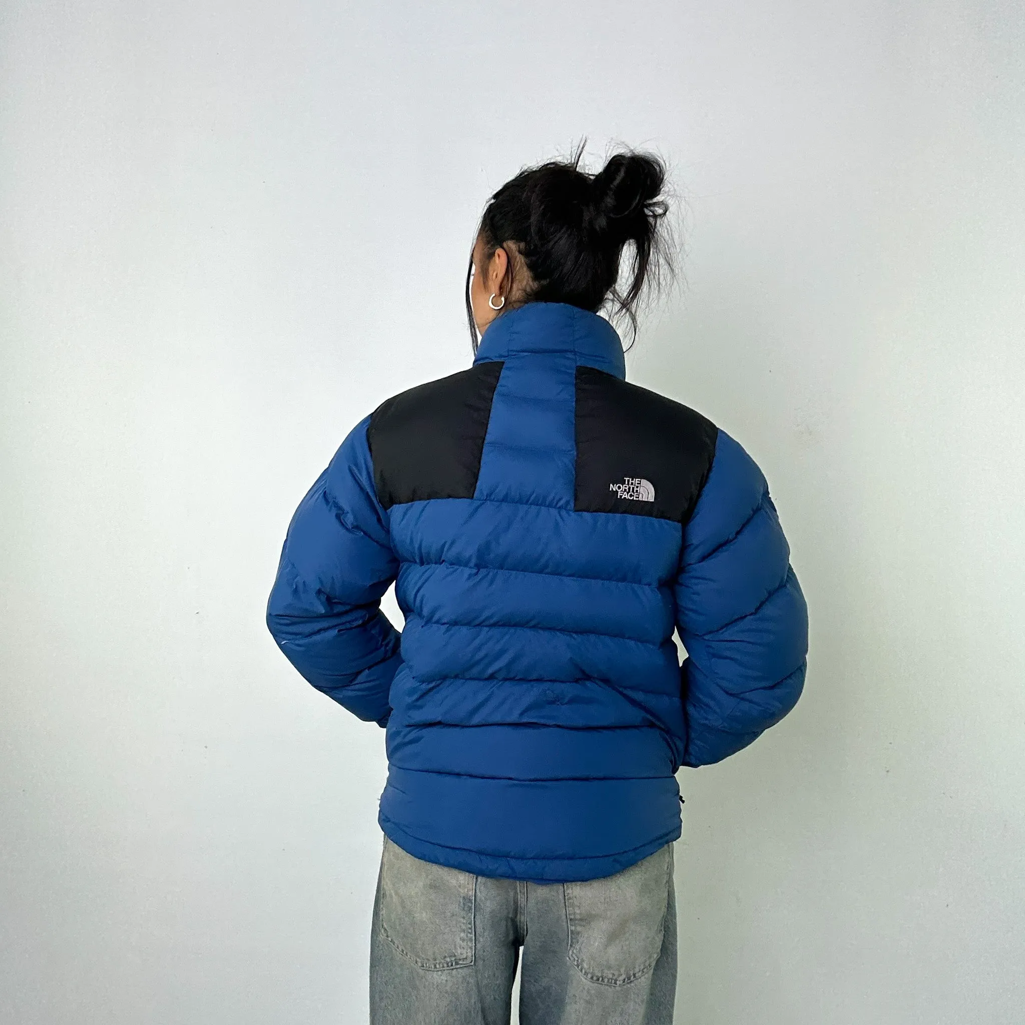 Light Blue 90s The North Face 700 Series Puffer Jacket Coat (M)