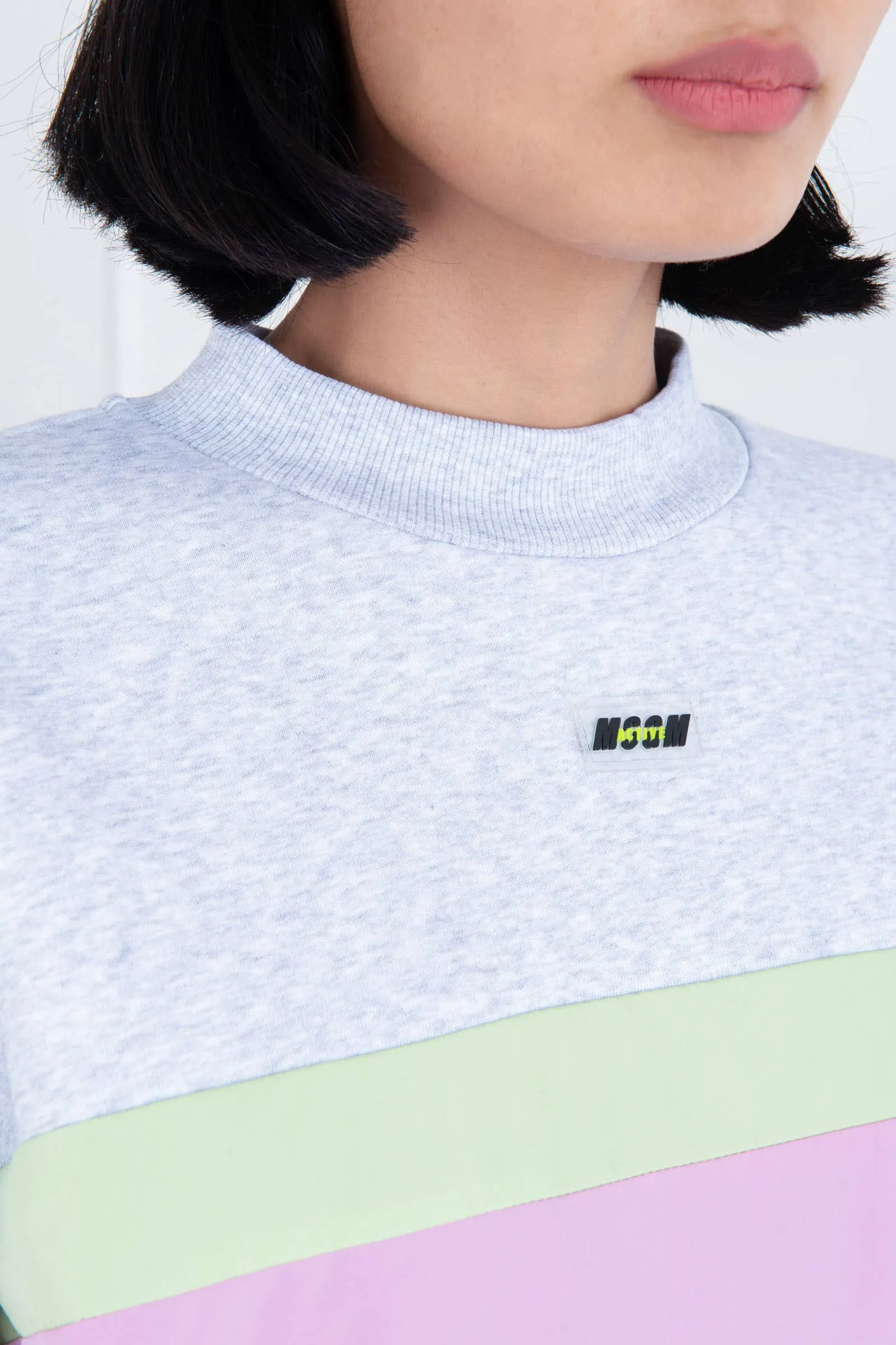 Light Grey Melange Turtle Neck Sweater