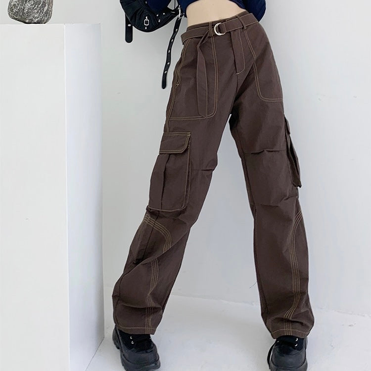 Line Stitch Cargo Pants