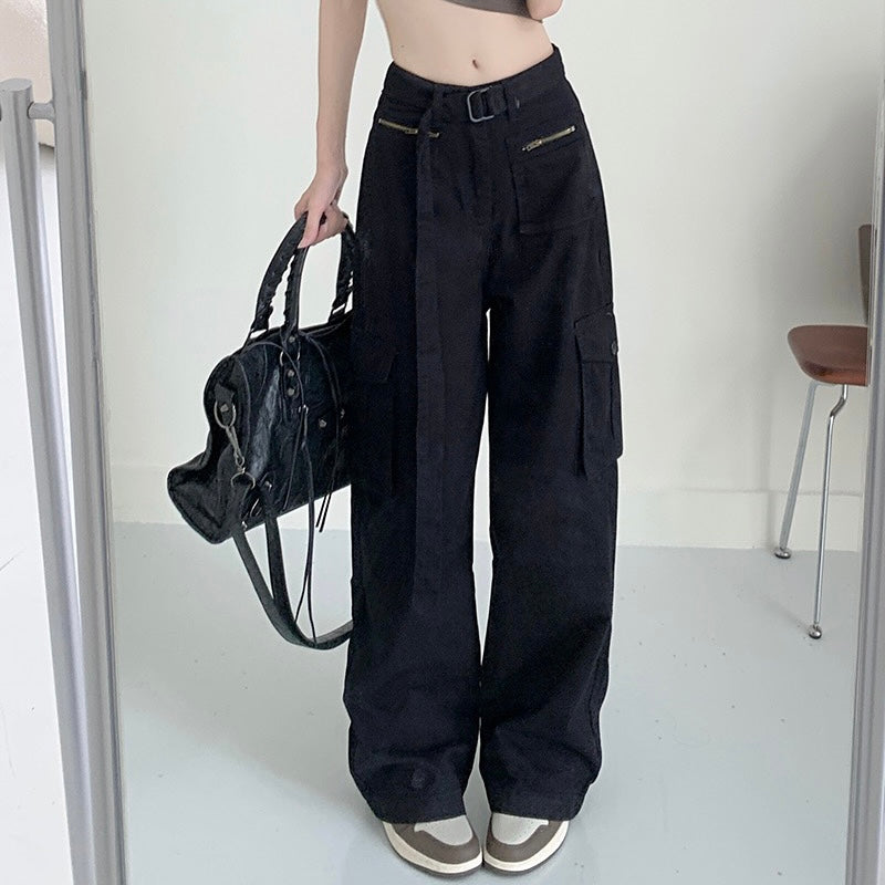 Long Belt Cargo Pants