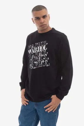 Maharishi cotton longsleeve top black color