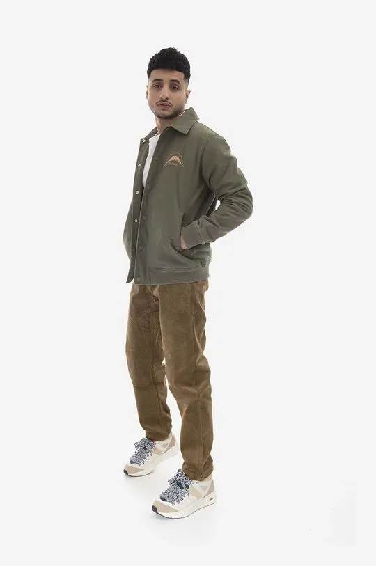 Maharishi jacket Embroidered Tour men's green color