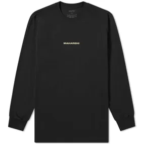 Maharishi Long Sleeve Three Dragons Printed TeeBlack