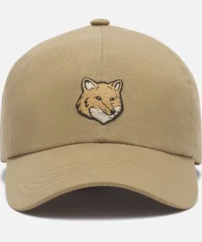 Maison Kitsune Bold Fox Head Cotton-Twill Cap