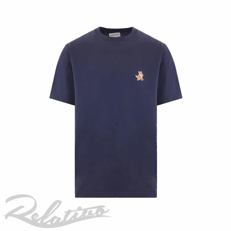 MAISON KITSUNE  |Crew Neck Street Style Cotton Short Sleeves Logo Designers