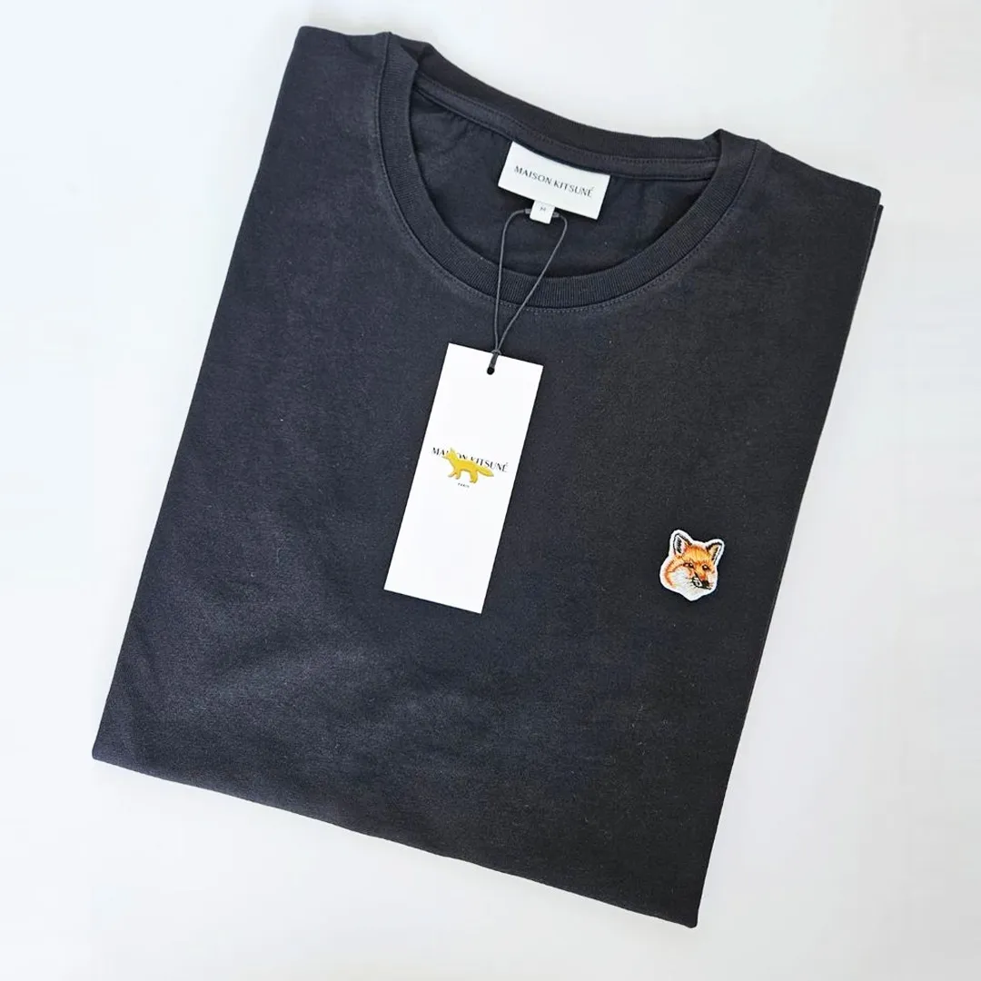 MAISON KITSUNE  |Crew Neck Street Style Plain Cotton Short Sleeves Designers