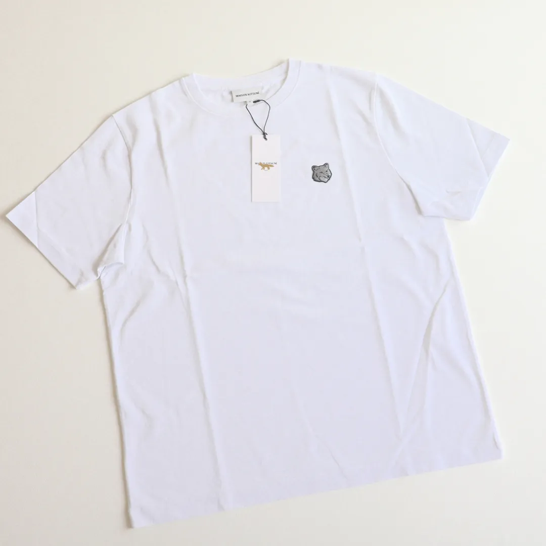 MAISON KITSUNE  |Crew Neck Unisex Street Style Cotton Short Sleeves Logo