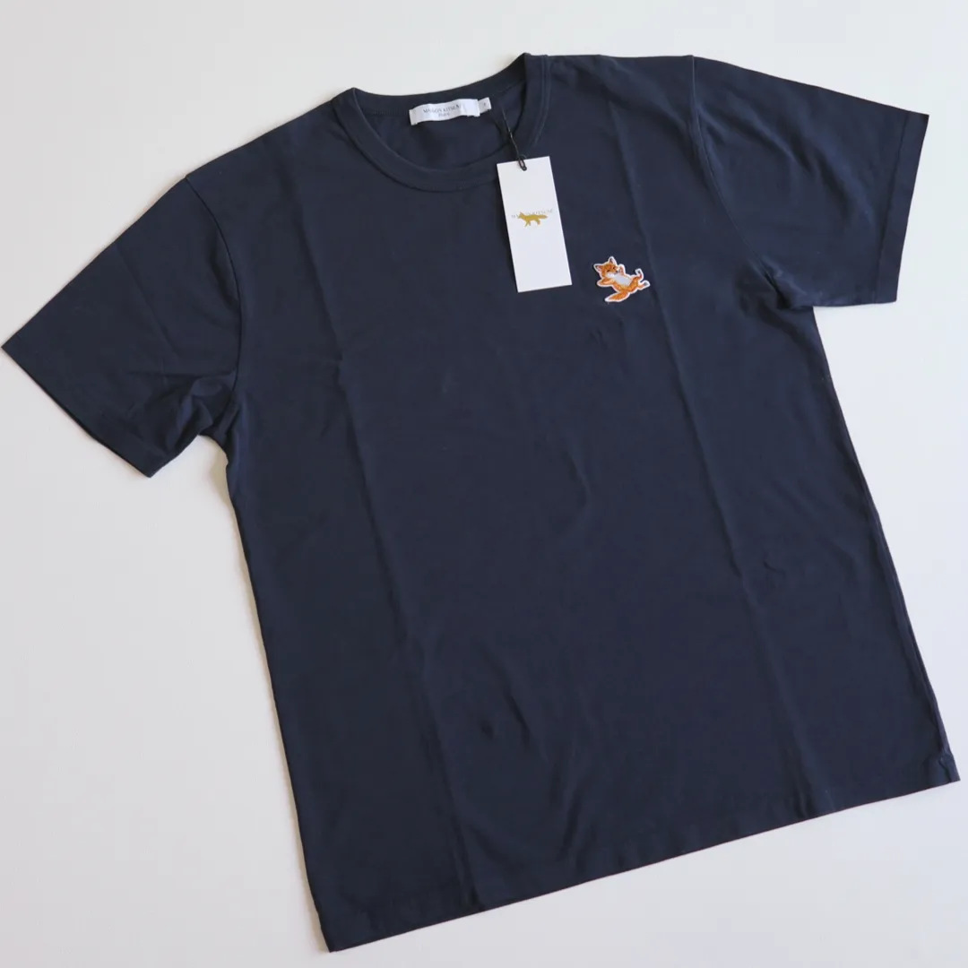 MAISON KITSUNE  |Crew Neck Unisex Street Style Cotton Short Sleeves Logo