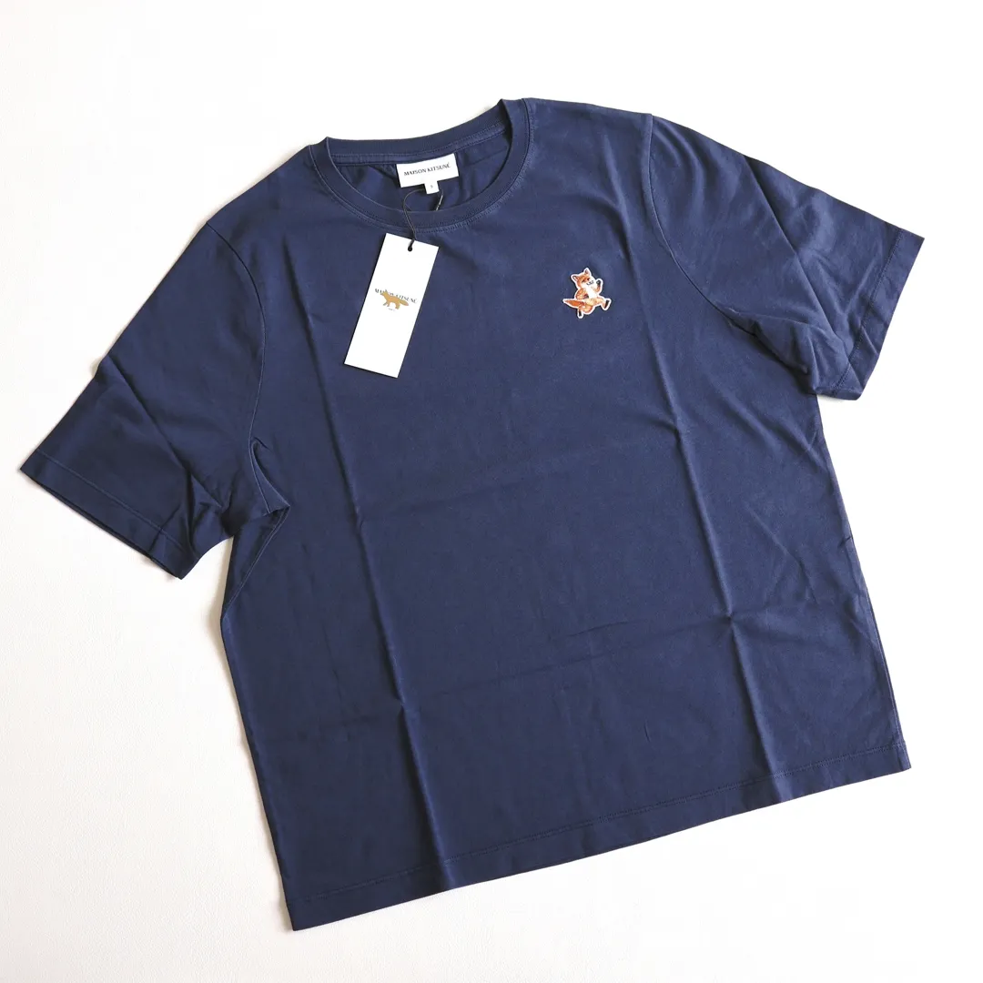 MAISON KITSUNE  |Crew Neck Unisex Street Style Cotton Short Sleeves Logo