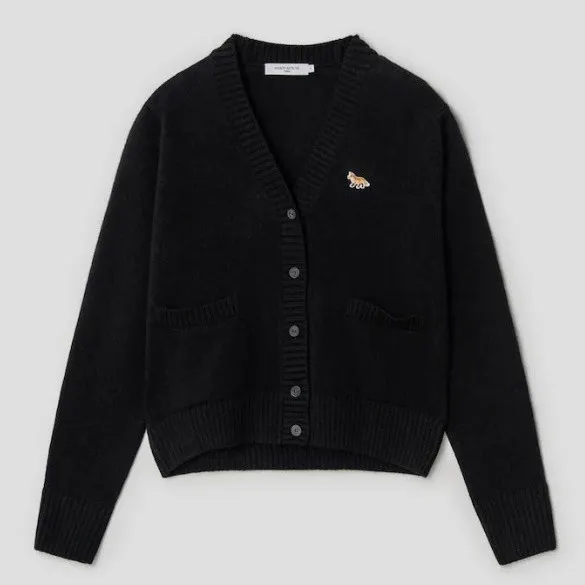 MAISON KITSUNE  |Street Style Logo Cardigans