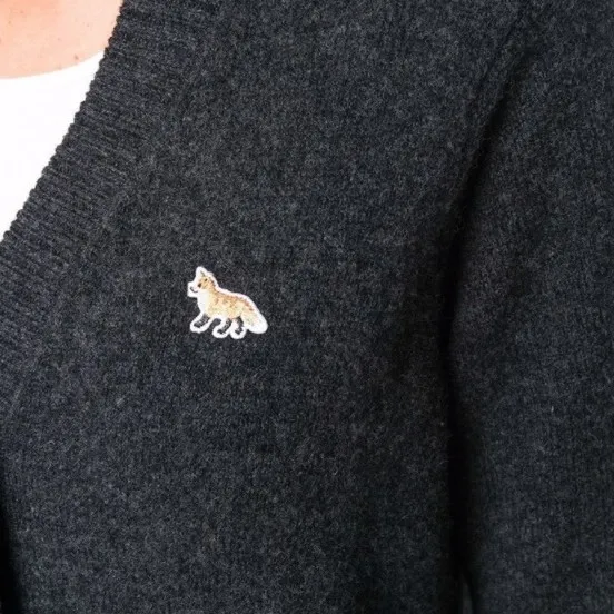 MAISON KITSUNE  |Street Style Logo Cardigans