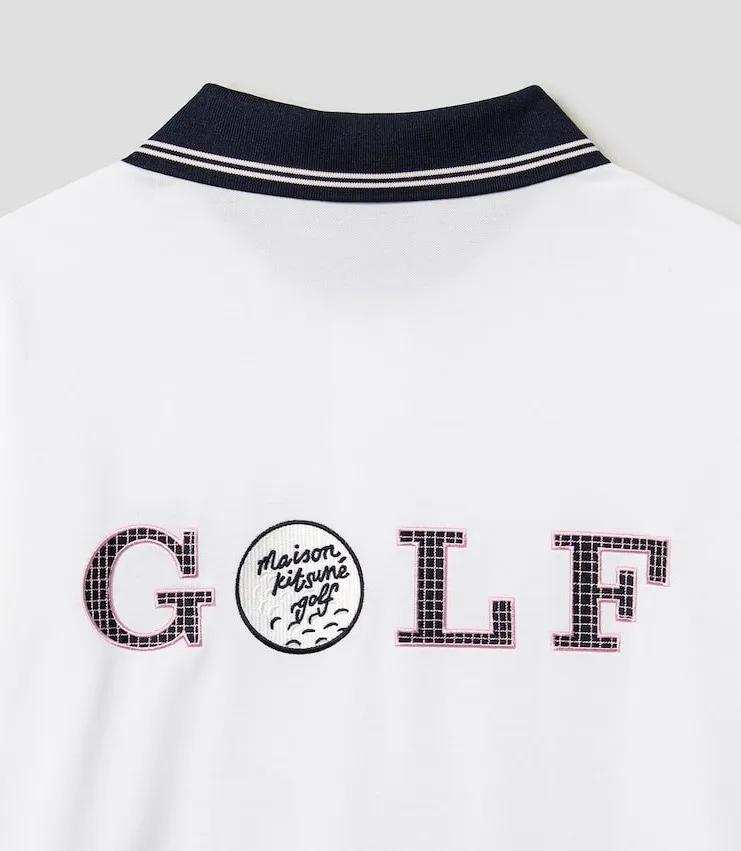 MAISON KITSUNE  |Street Style Plain Short Sleeves Logo Designers Polos