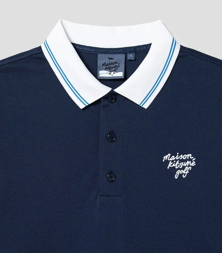 MAISON KITSUNE  |Street Style Plain Short Sleeves Logo Designers Polos