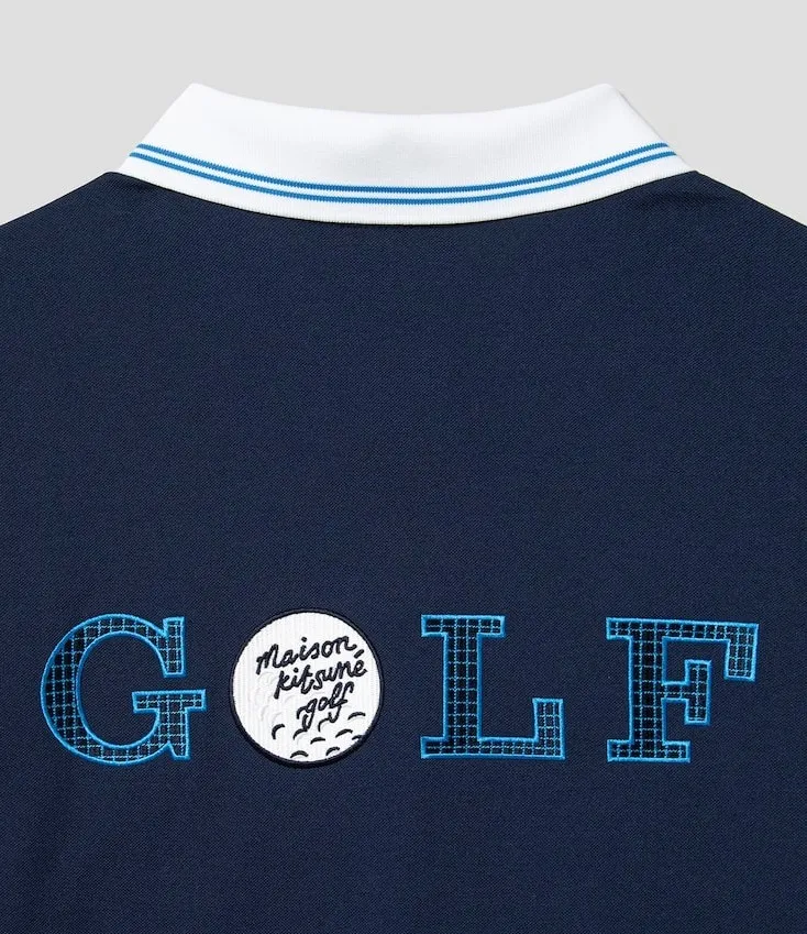 MAISON KITSUNE  |Street Style Plain Short Sleeves Logo Designers Polos