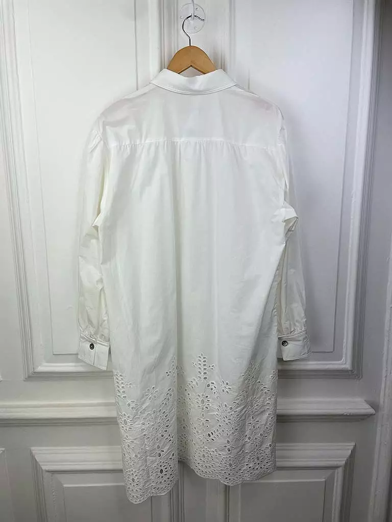 Malissa J Broderie Anglaise Shirt Tunic - White