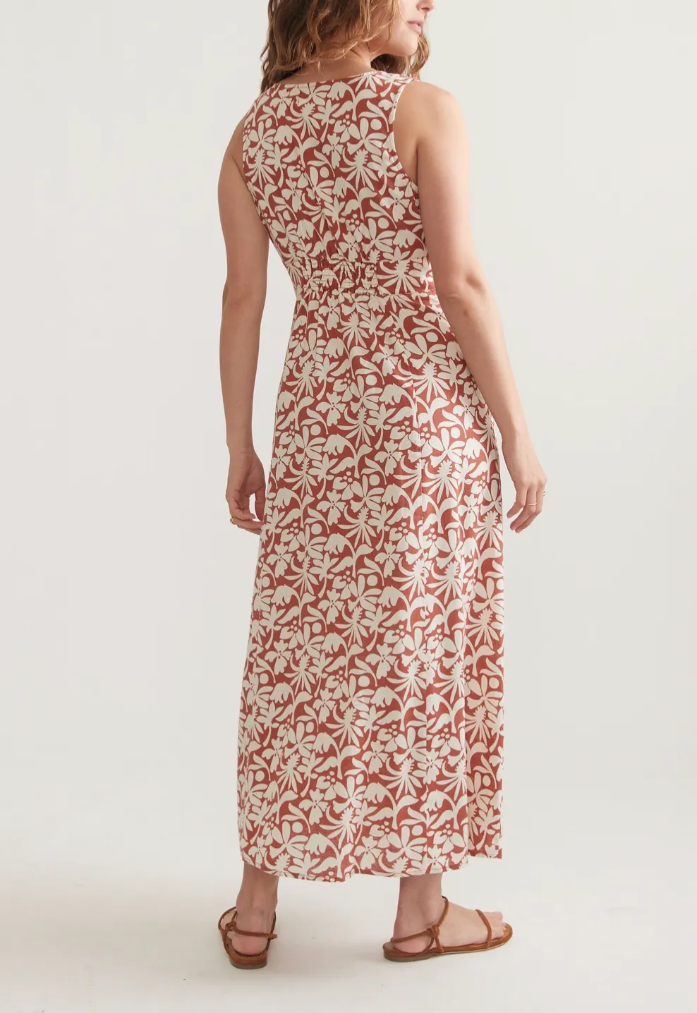 MARINE LAYER CAMILA PRINTED MAXI DRESS