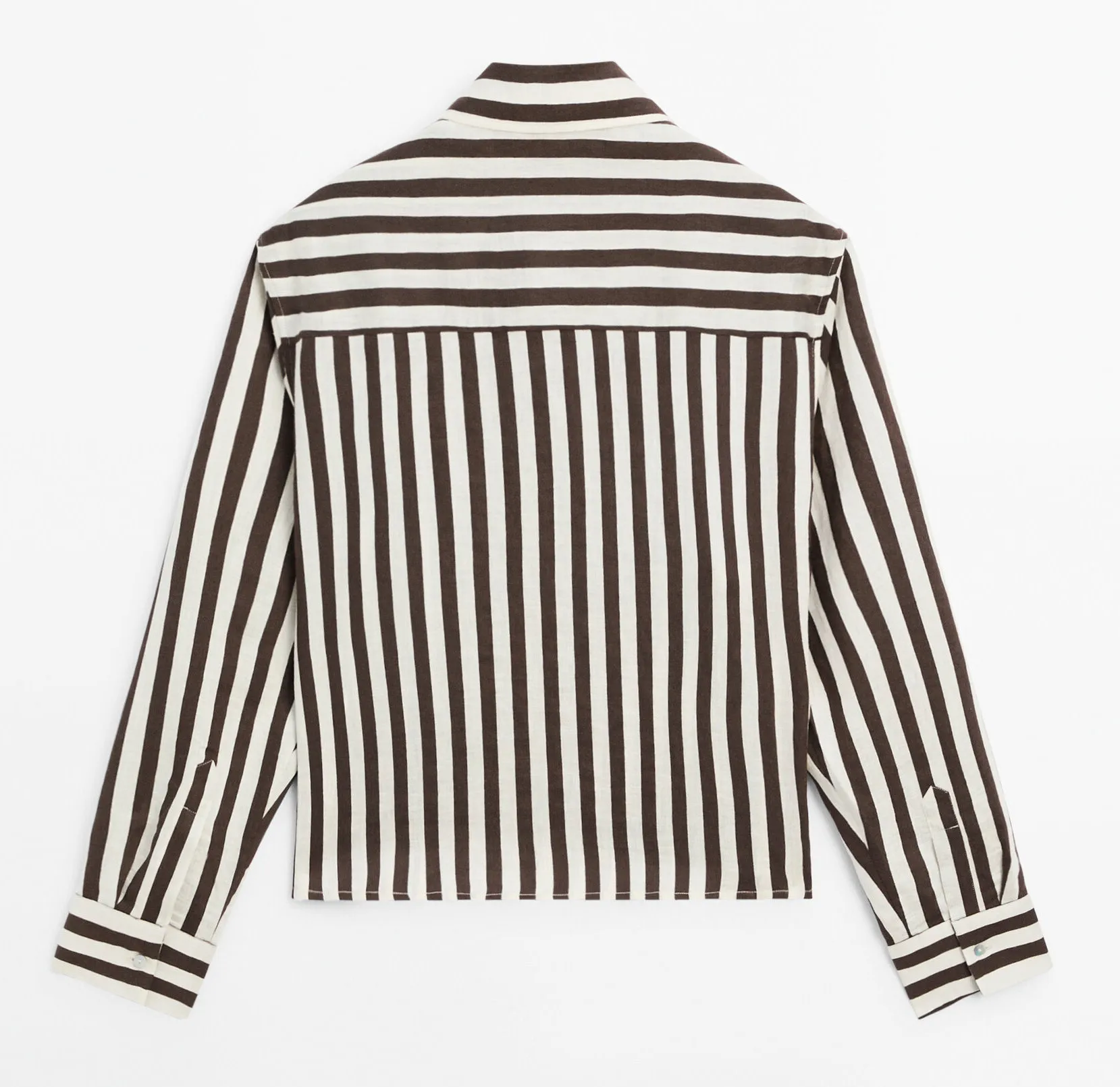 Massimo Dutti  |Stripes Casual Style Linen Elegant Style Formal Style