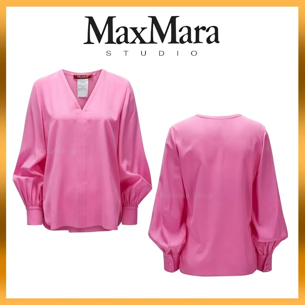 Max Mara Studio  |Casual Style Plain Party Style Office Style Elegant Style