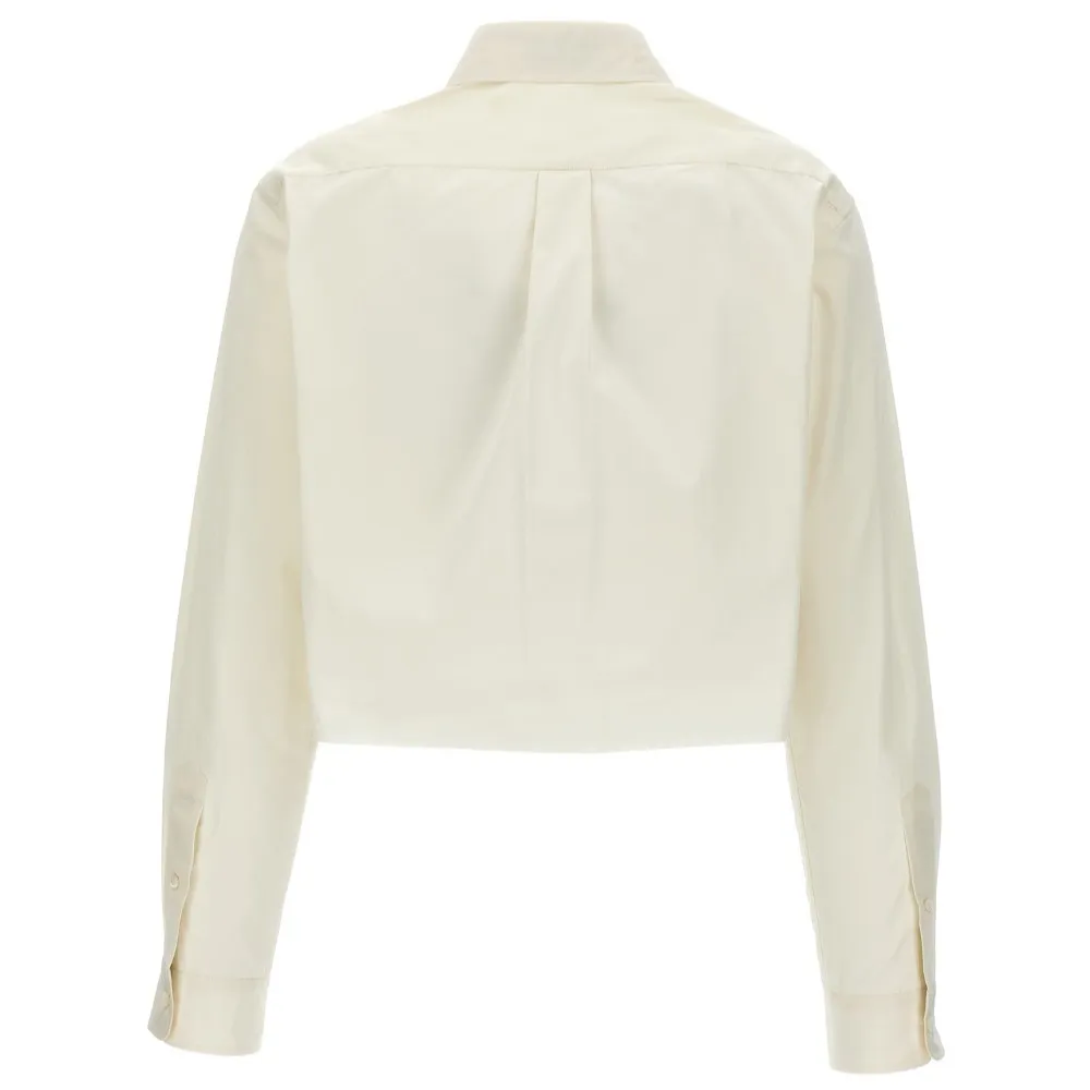 MiuMiu  |Casual Style Long Sleeves Plain Cotton Shirts & Blouses