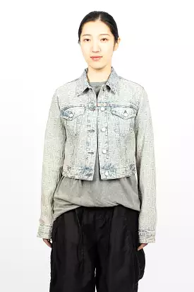 Monogram Denim Jacket Blue/Beige