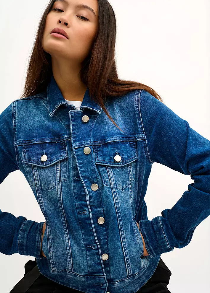 My Essential Wardrobe The Denim Jacket - Medium Blue Wash