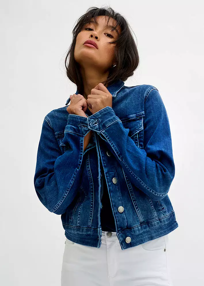 My Essential Wardrobe The Denim Jacket - Medium Blue Wash