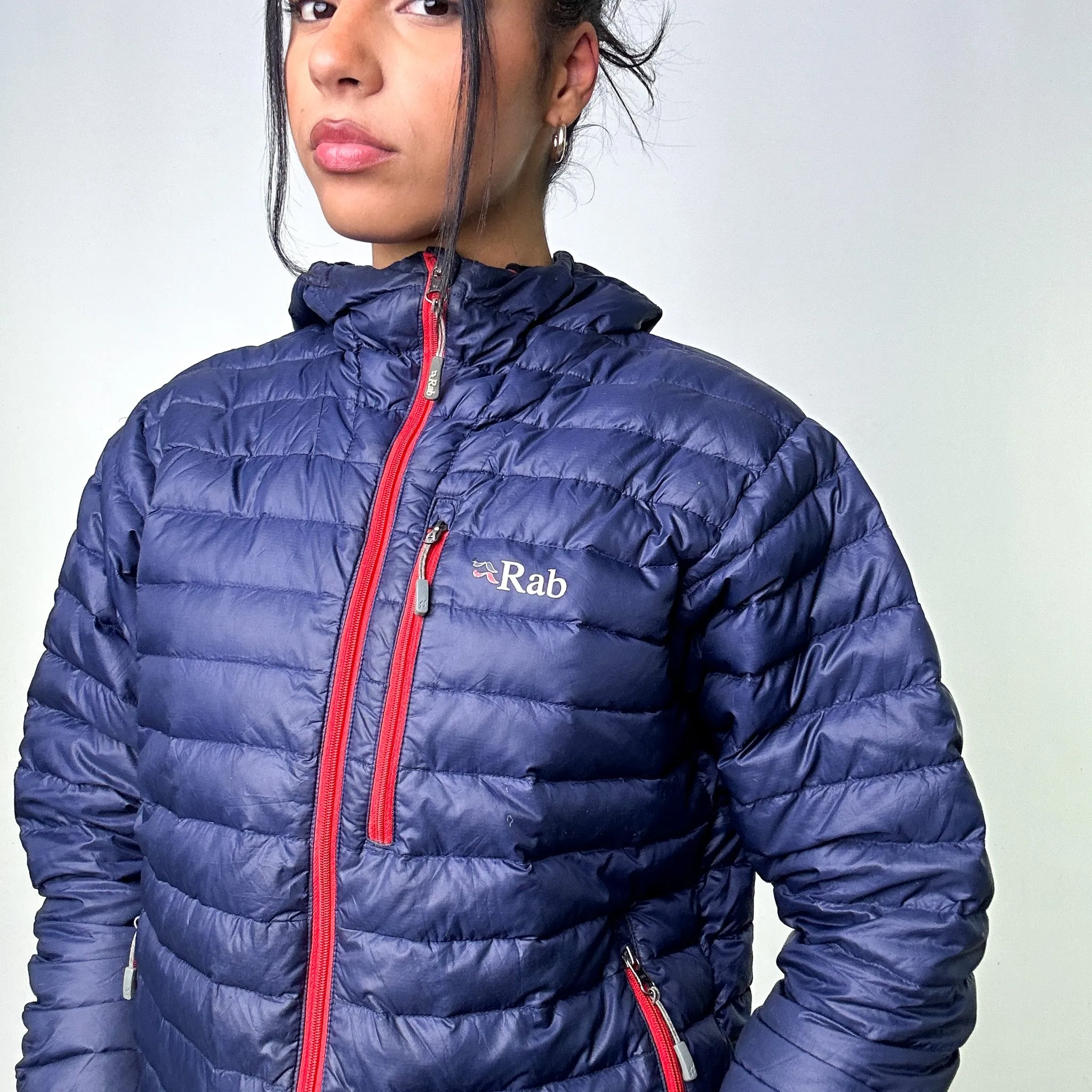 Navy Blue 90s Rab Microlight Alpine Puffer Jacket Coat (M)