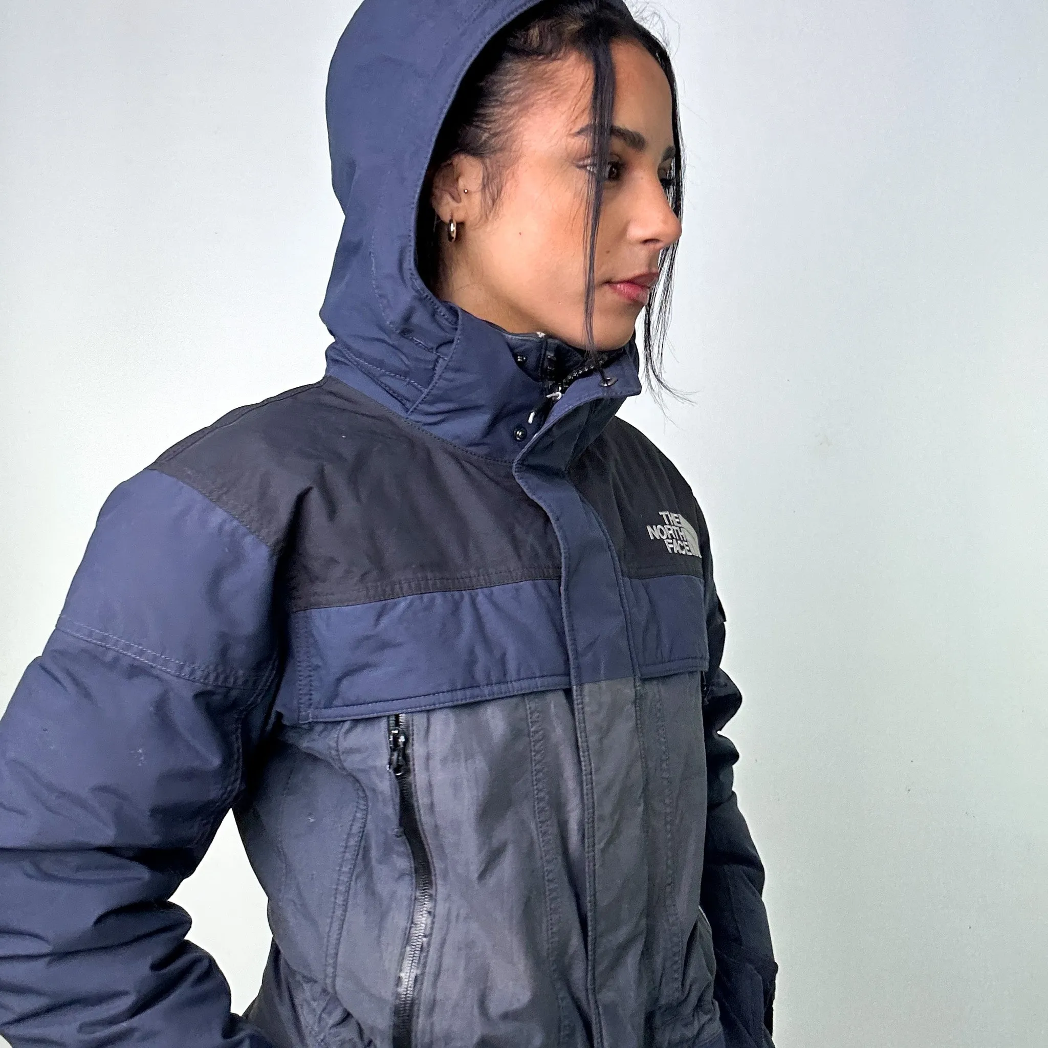 Navy Blue 90s The North Face 550 Series Dryvent  Puffer Jacket Coat (XS)