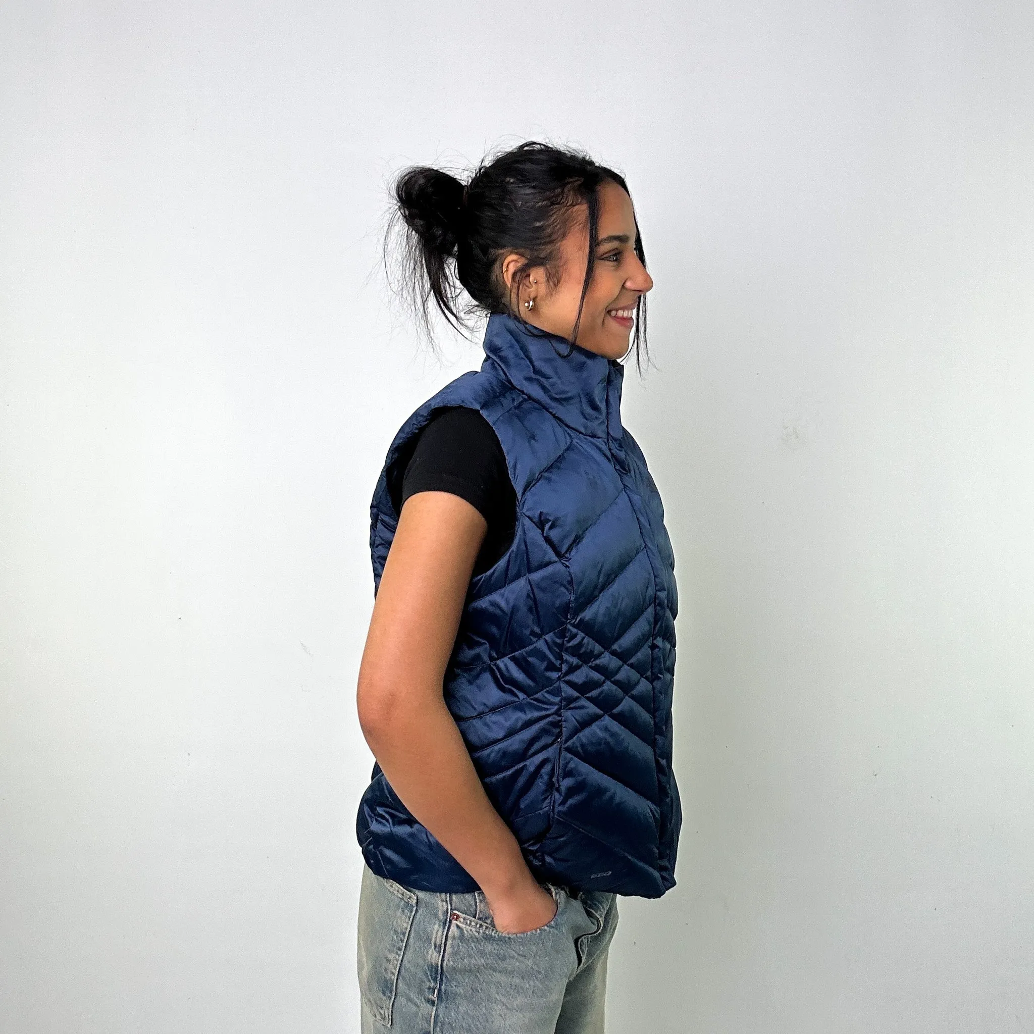 Navy Blue 90s The North Face 550 Series Puffer Jacket Coat Gilet (L)