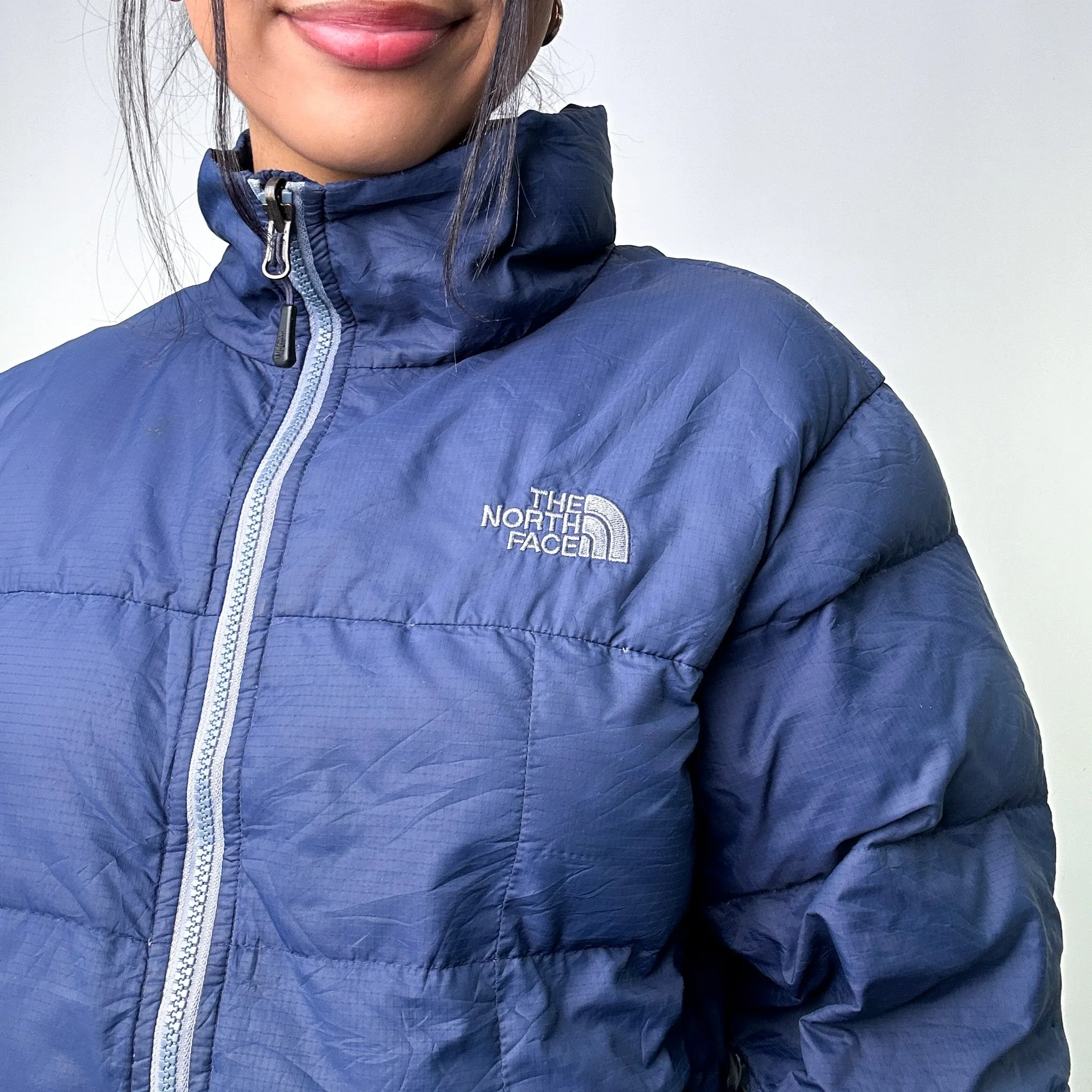 Navy Blue 90s The North Face 550 Series Puffer Jacket Coat (M)