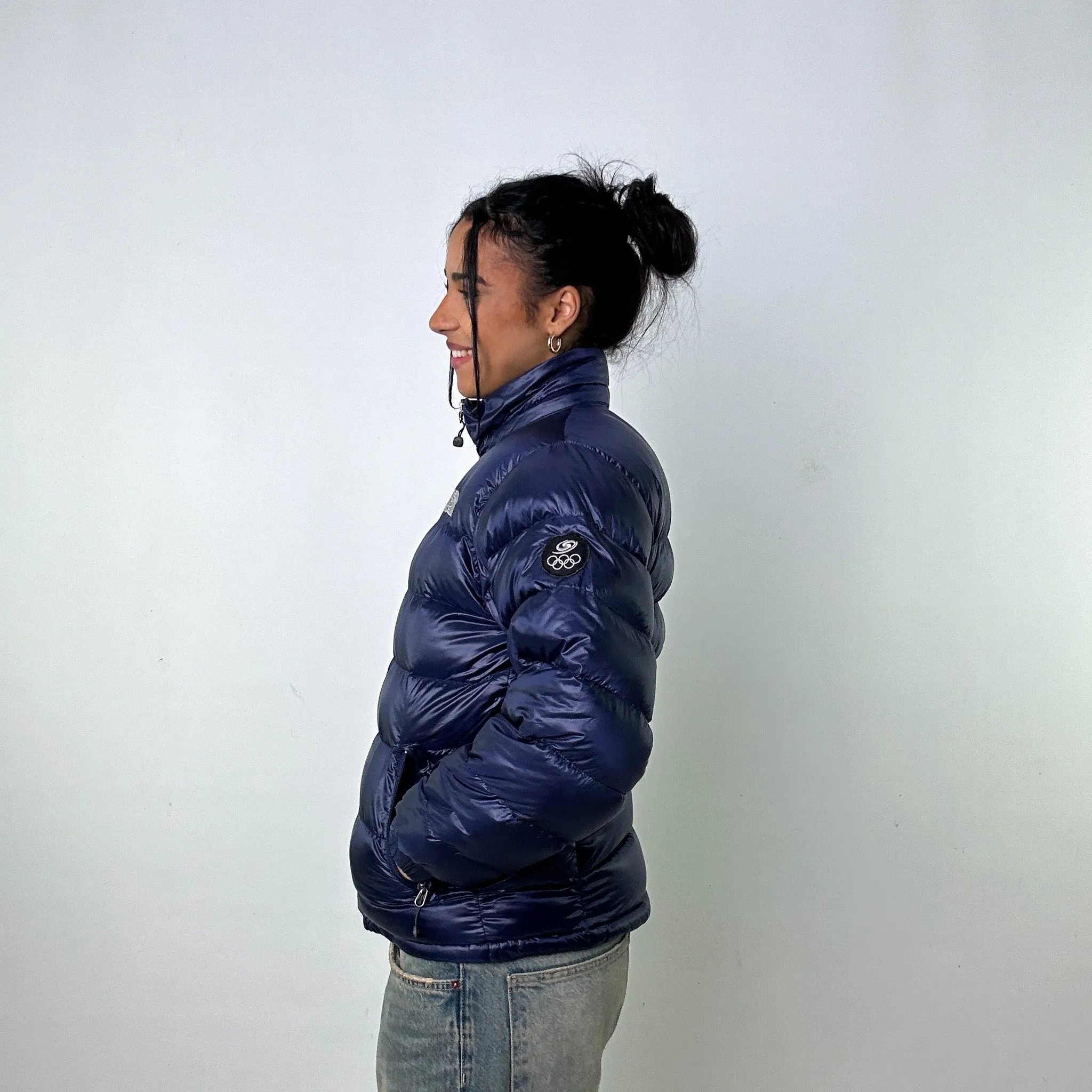 Navy Blue 90s The North Face 700 Series Puffer Jacket Coat (S)