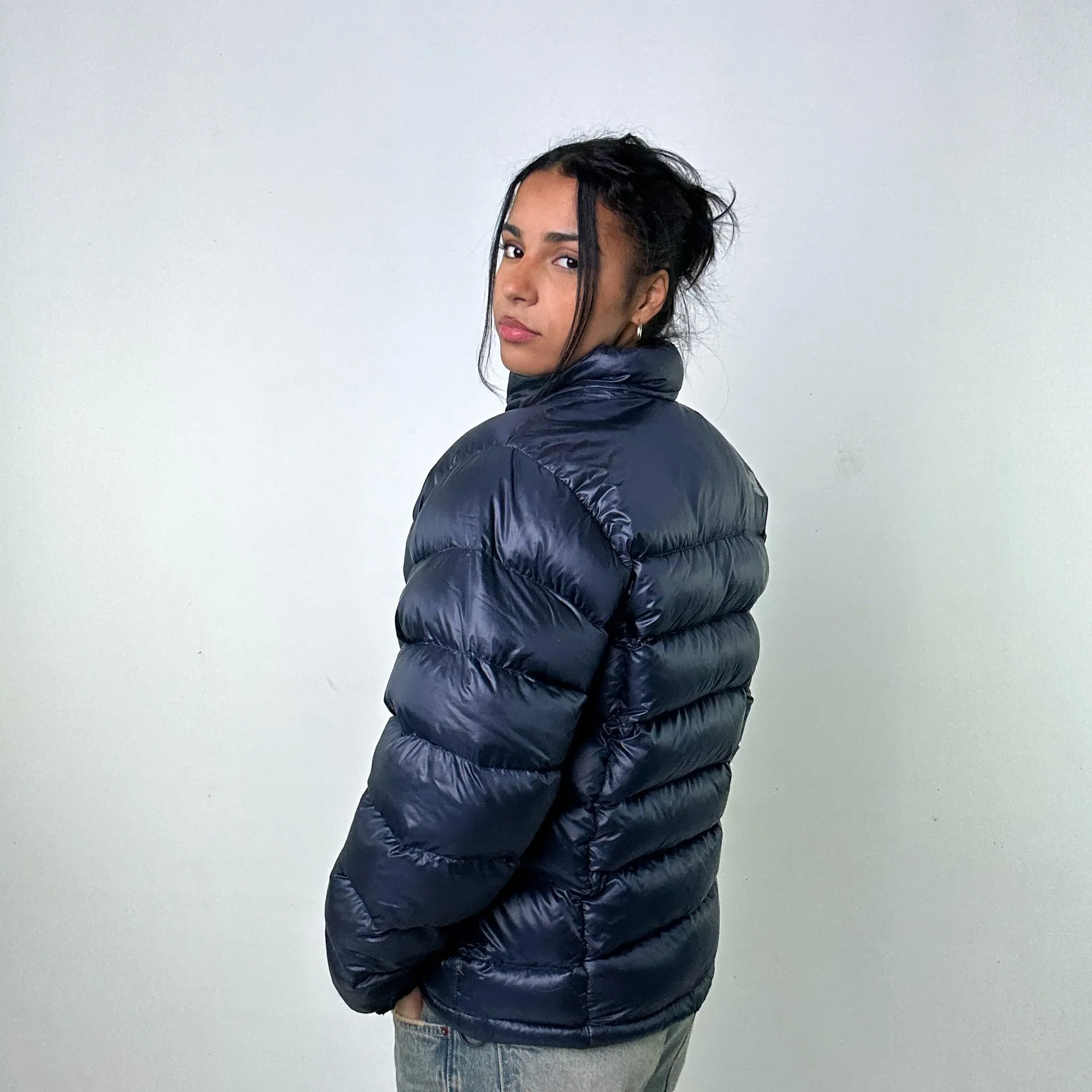 Navy Blue 90s The North Face Puffer Jacket Coat (M)