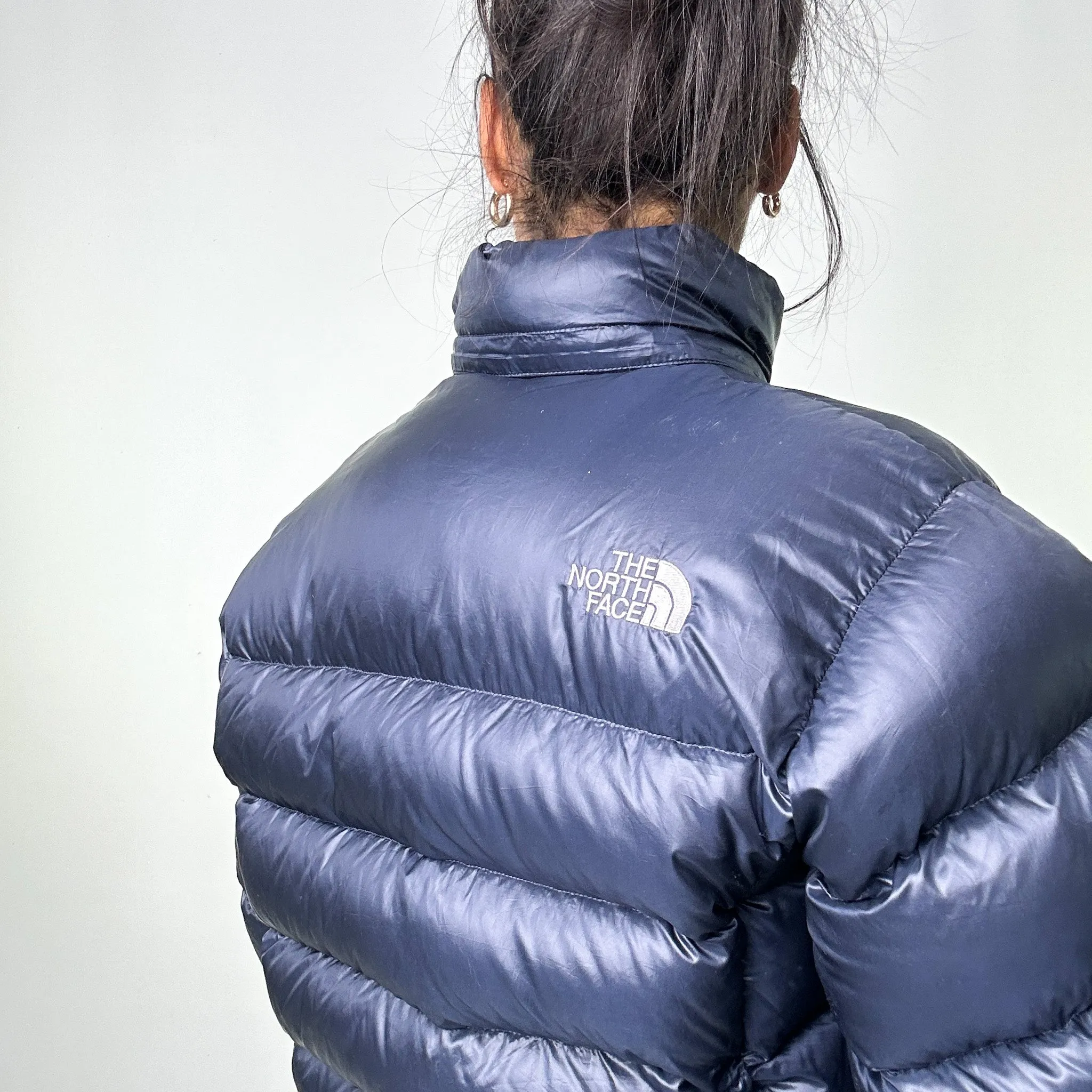 Navy Blue 90s The North Face Puffer Jacket Coat (M)