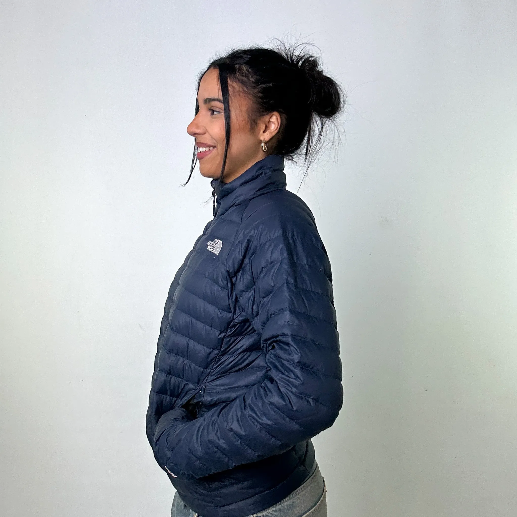 Navy Blue y2ks The North Face 600 Series Puffer Jacket Coat (XS)