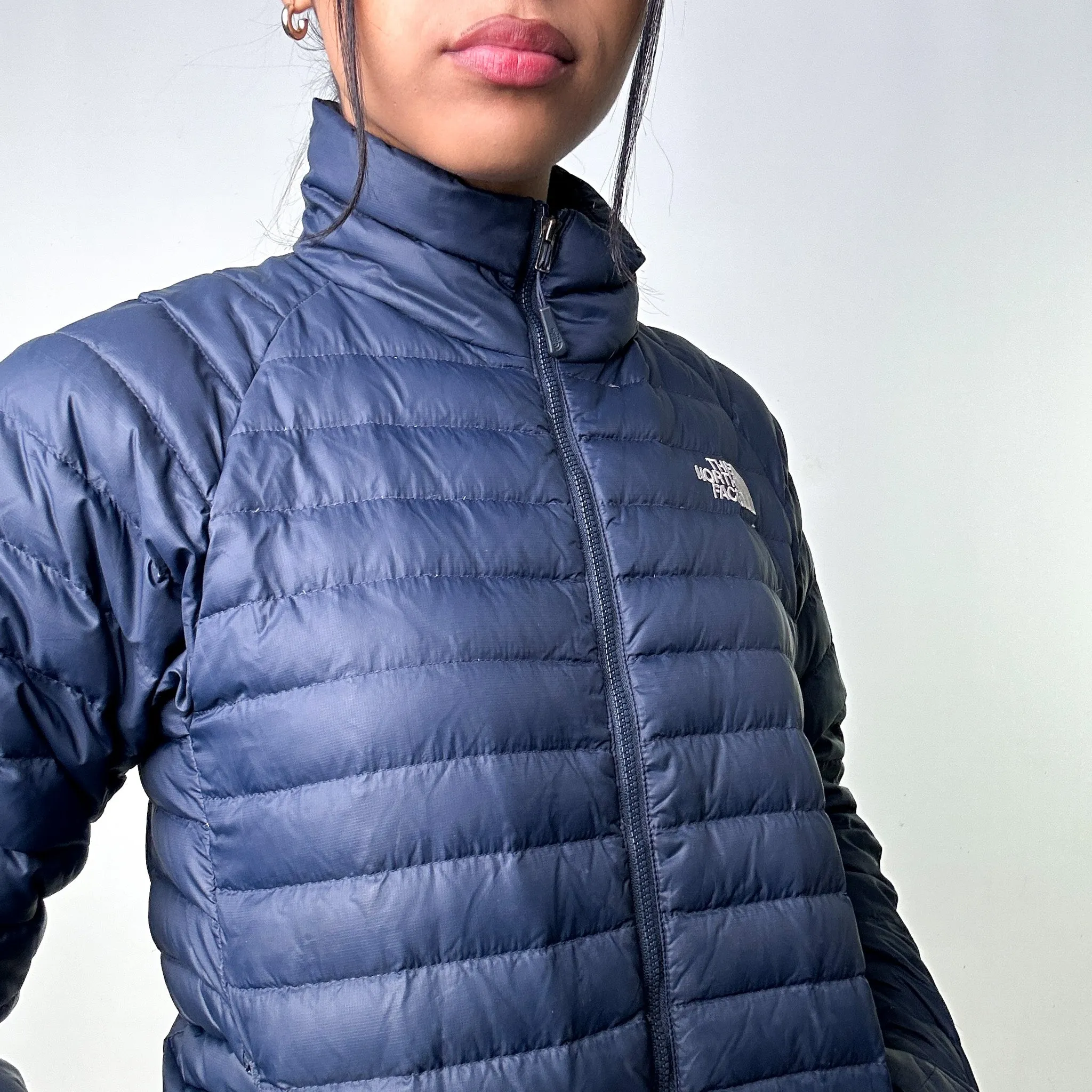 Navy Blue y2ks The North Face 600 Series Puffer Jacket Coat (XS)