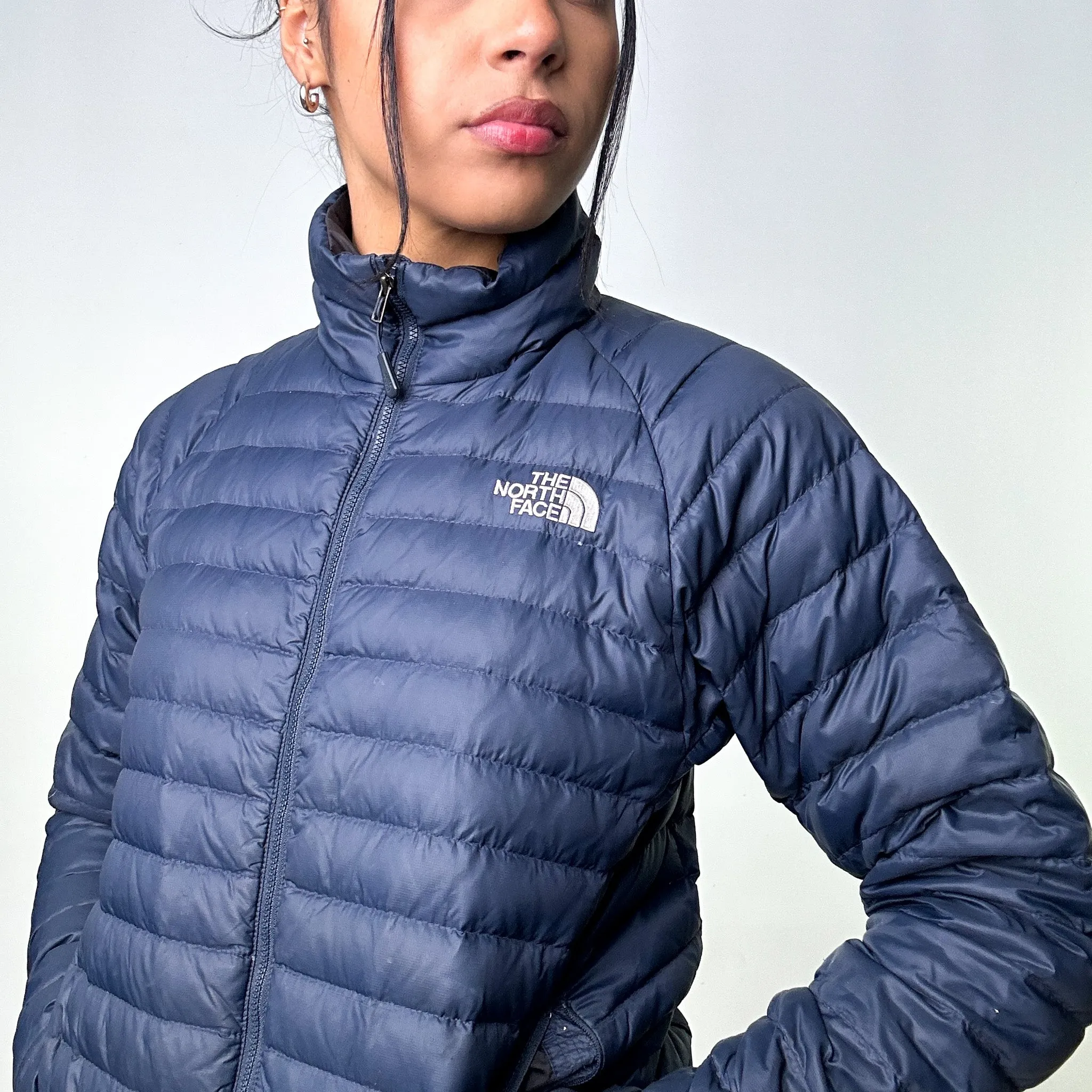 Navy Blue y2ks The North Face 600 Series Puffer Jacket Coat (XS)