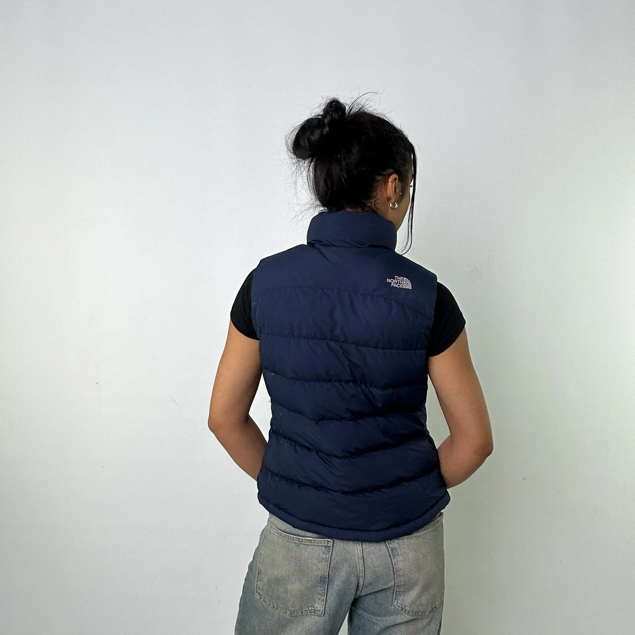 Navy Blue y2ks The North Face 700 Series Puffer Jacket Coat Gilet (M)