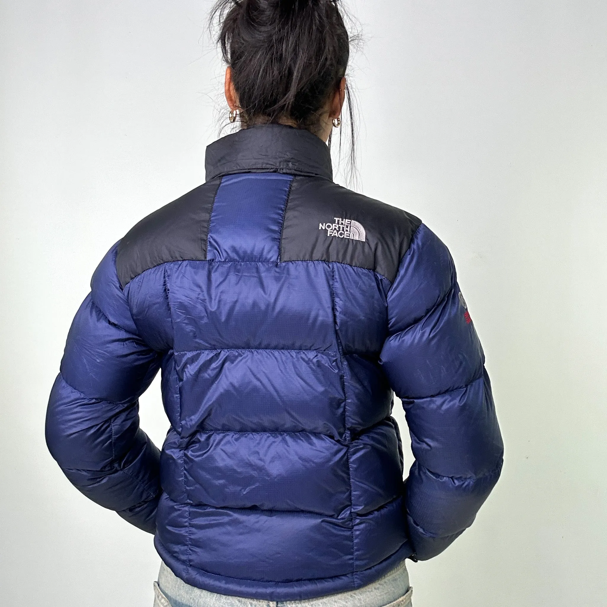 Navy Blue y2ks The North Face 800 Lhotse Summit Series Puffer Jacket Coat (XS)