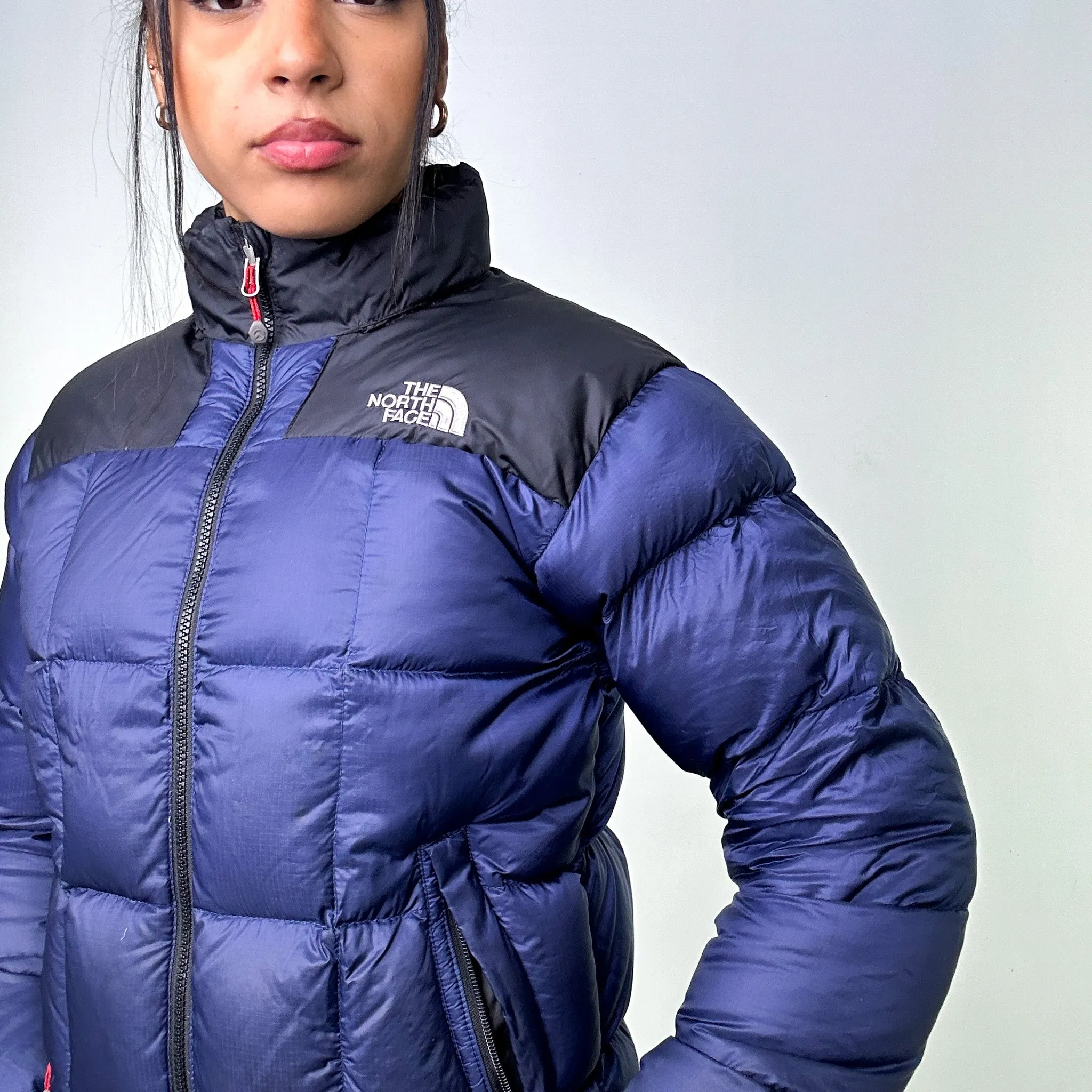 Navy Blue y2ks The North Face 800 Lhotse Summit Series Puffer Jacket Coat (XS)