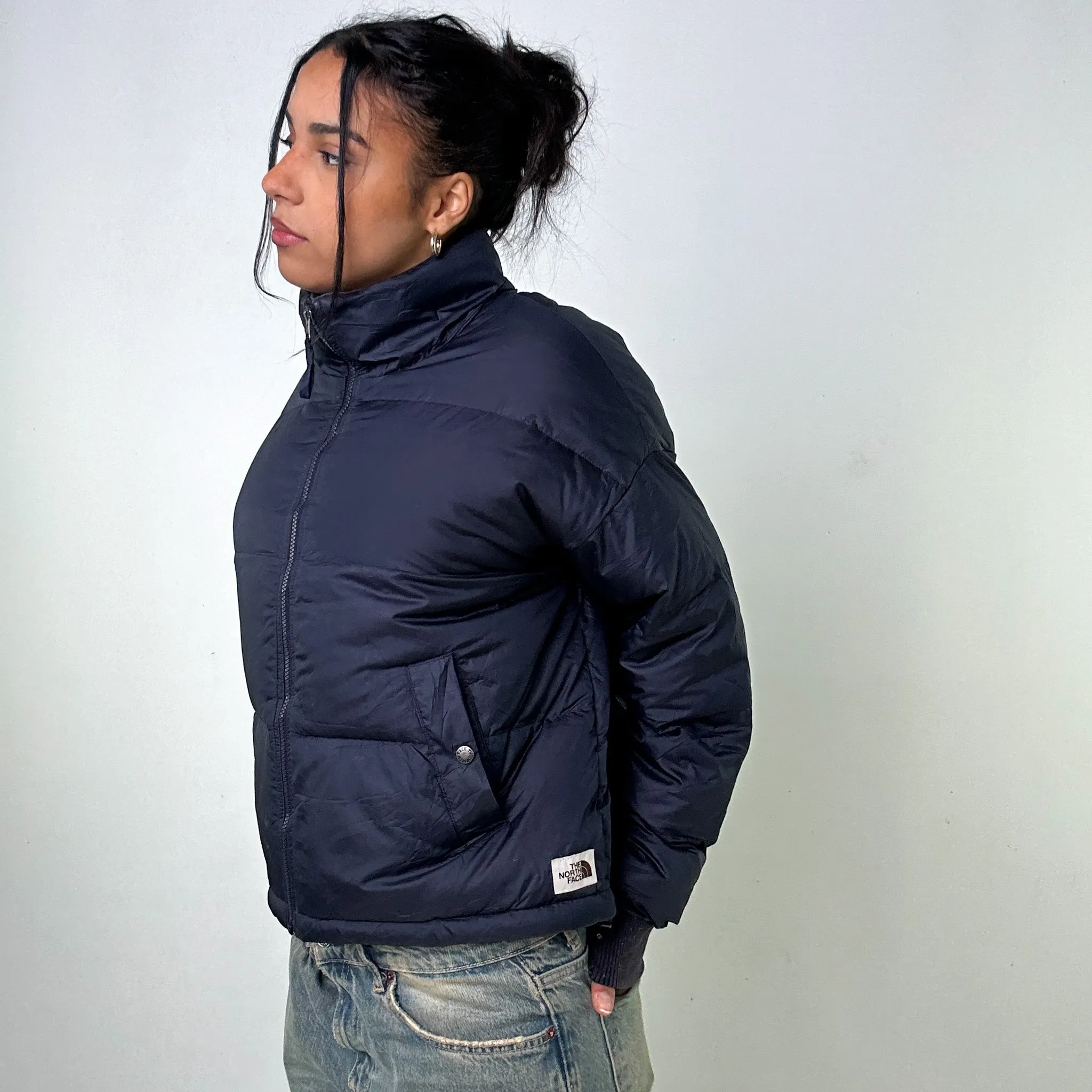 Navy Blue y2ks The North Face Puffer Jacket Coat (M)