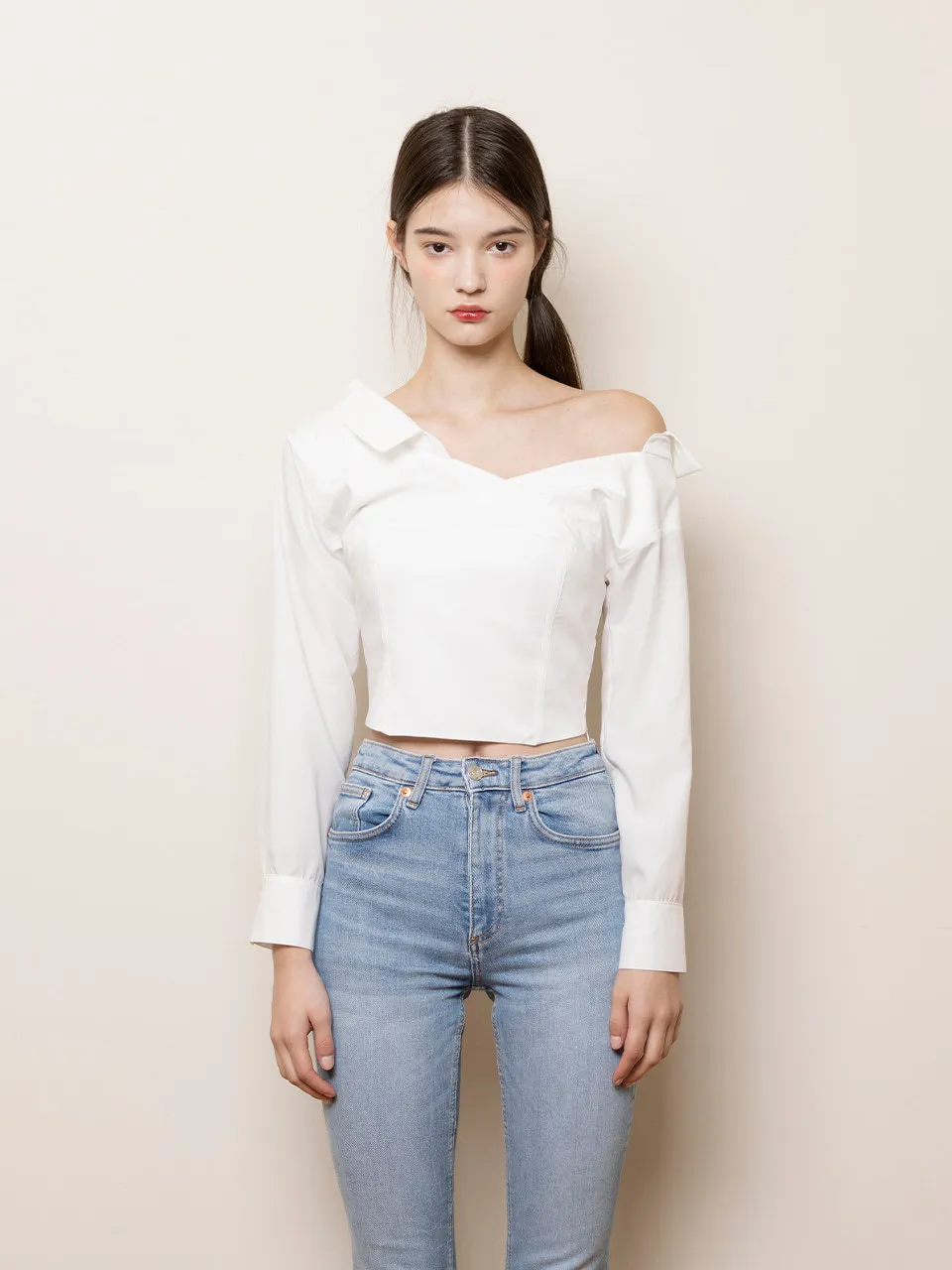 Not your rose  |Street Style Long Sleeves Plain Cotton Shirts & Blouses