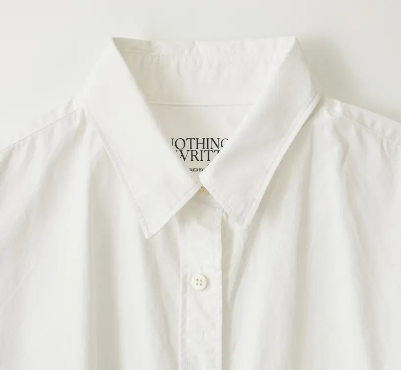 NOTHING WRITTEN  |Street Style Logo Shirts & Blouses