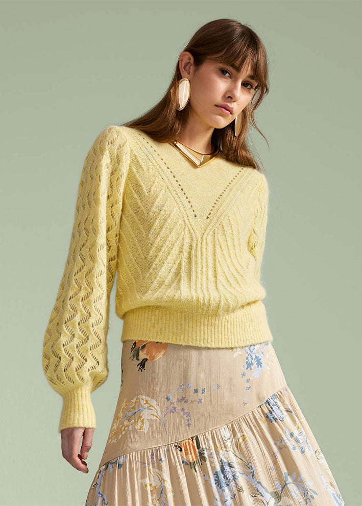 Odd Molly Forever Yours Sweater - Yellow Powder